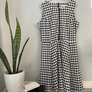 Michael Kors Houndstooth Sleeveless Dress